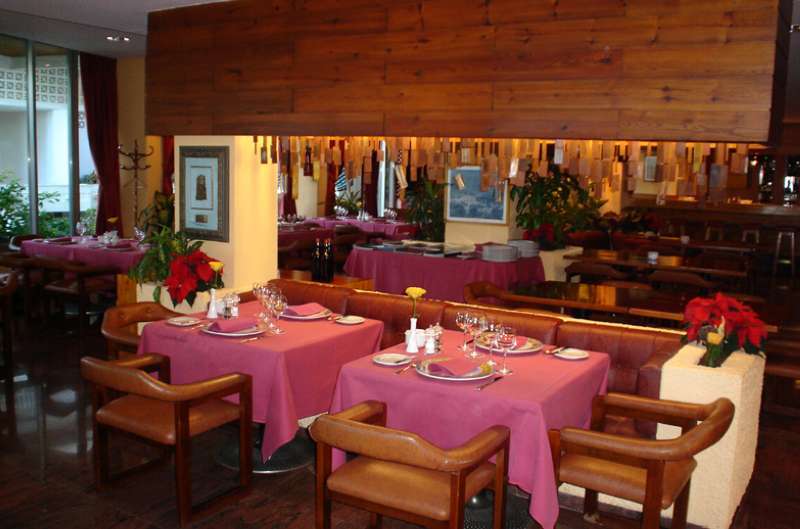 Hotel Apartamentos Bajondillo ตอร์เรโมลิโนส ภายนอก รูปภาพ Interior of a restaurant in Madrid